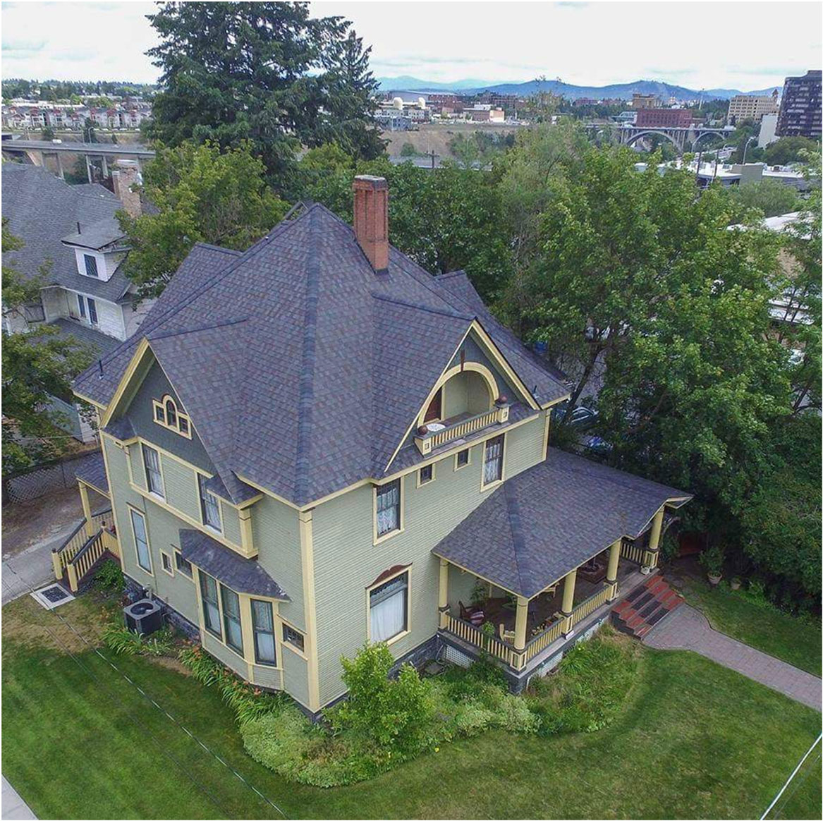 Drone Shot View The 1899 House B&B Policies